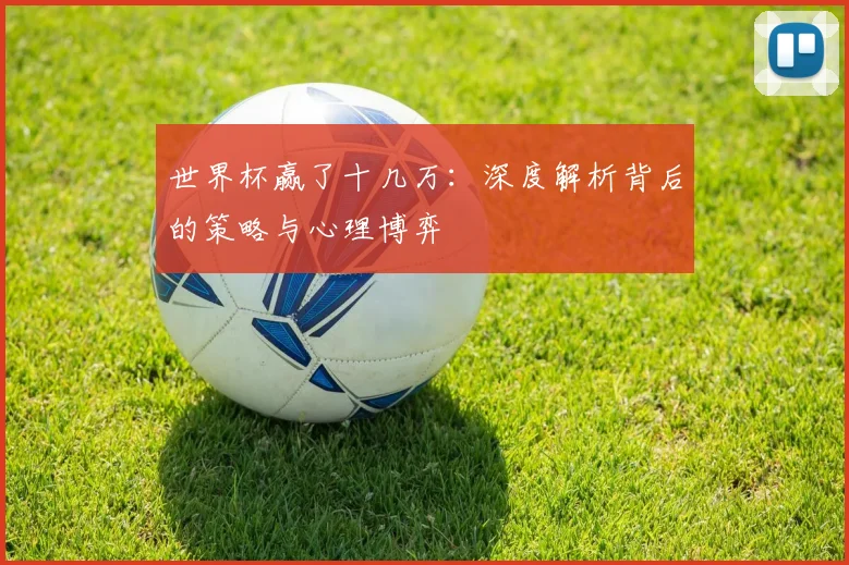 世界杯赢了十几万:深度解析背后的策略与心理博弈